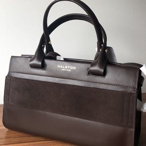 Brown Halston Heritage Satchel